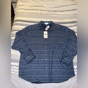 NWT Tommy Bahama Men Reversible Tale of‎ Two Flannels Camp Shirt XXL